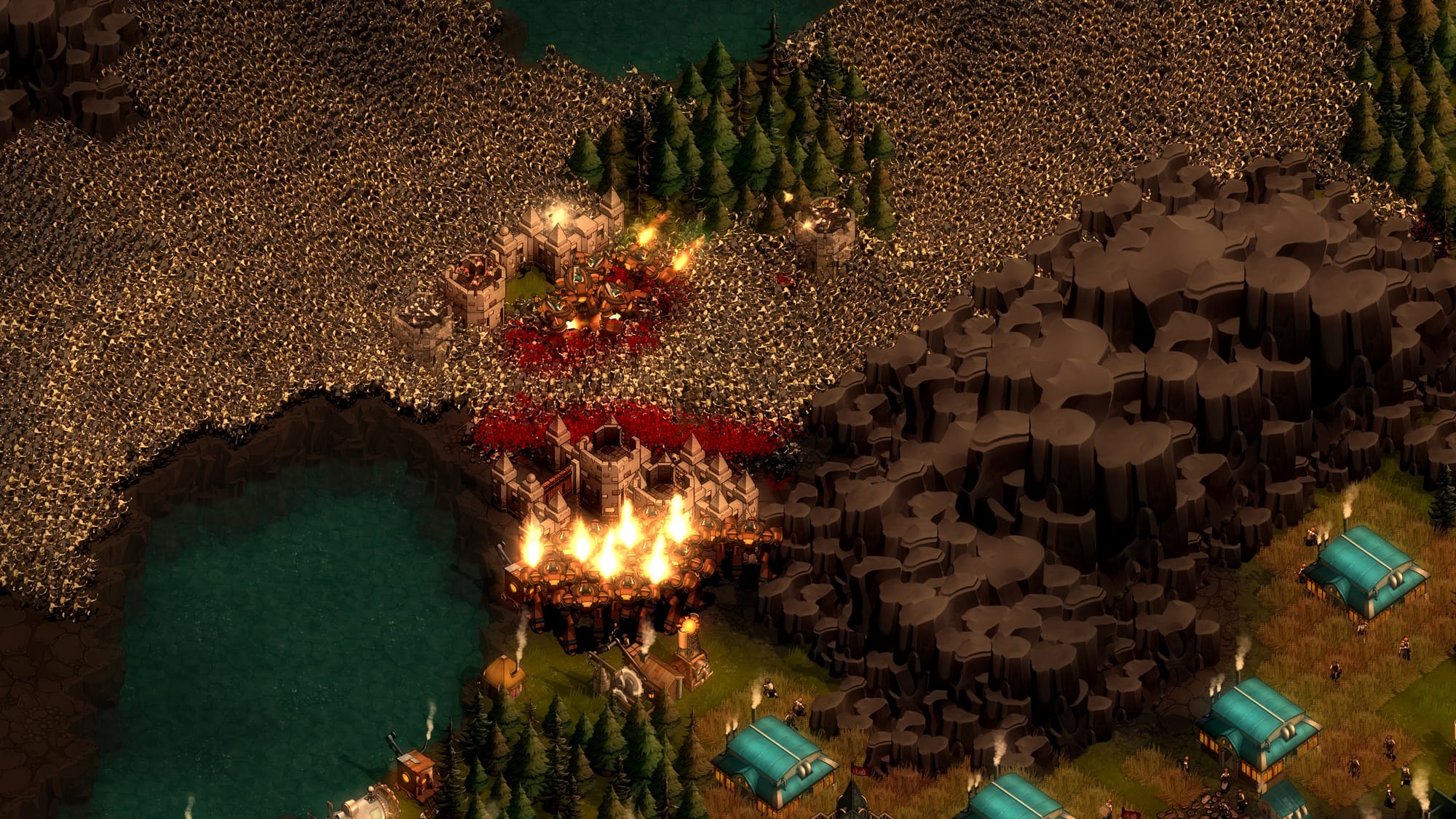 A giant horde of enemies in They Are Billions.