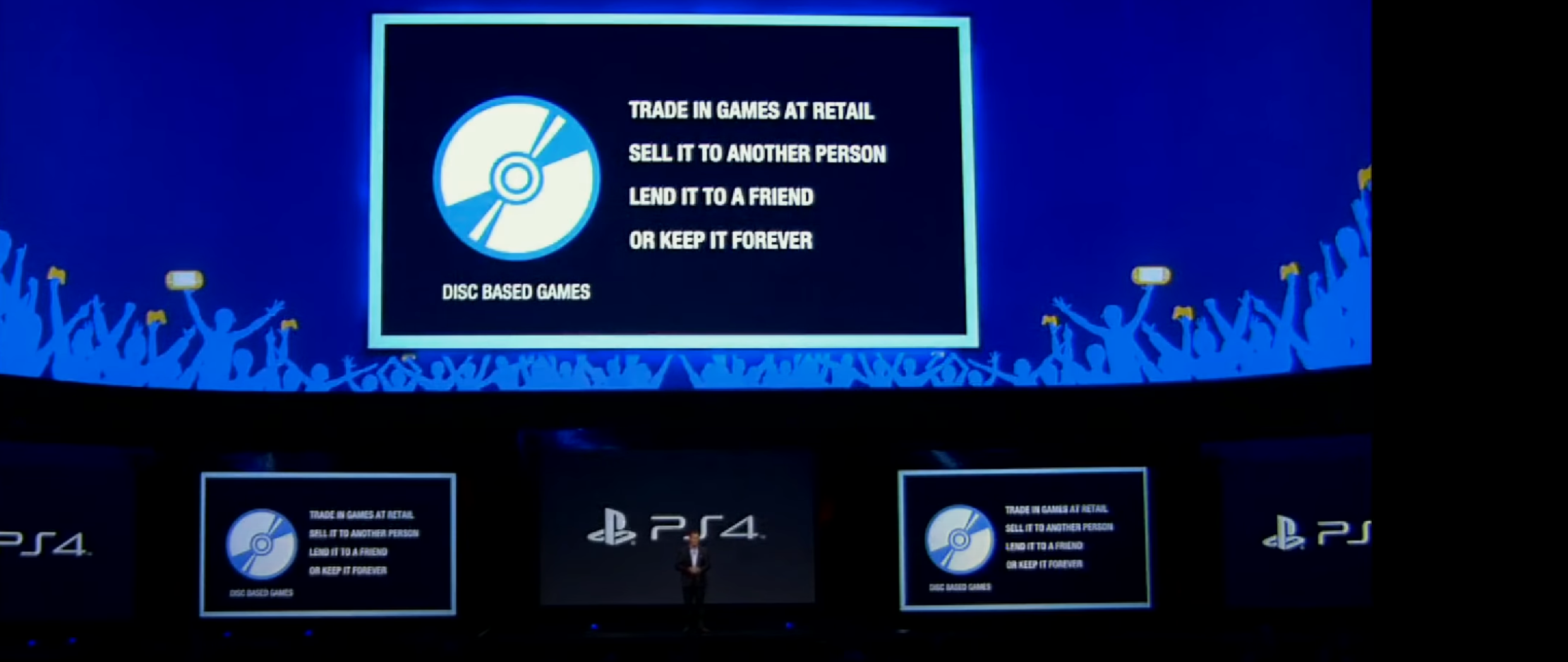 An image from Sony's 2013 E3 press conference.